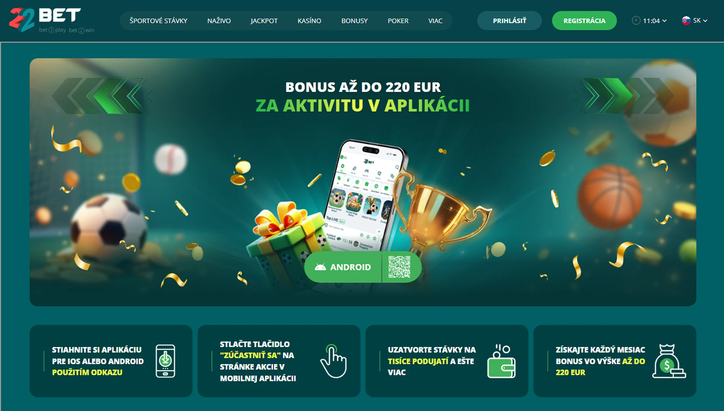 22Bet Bonusové Ponuky
